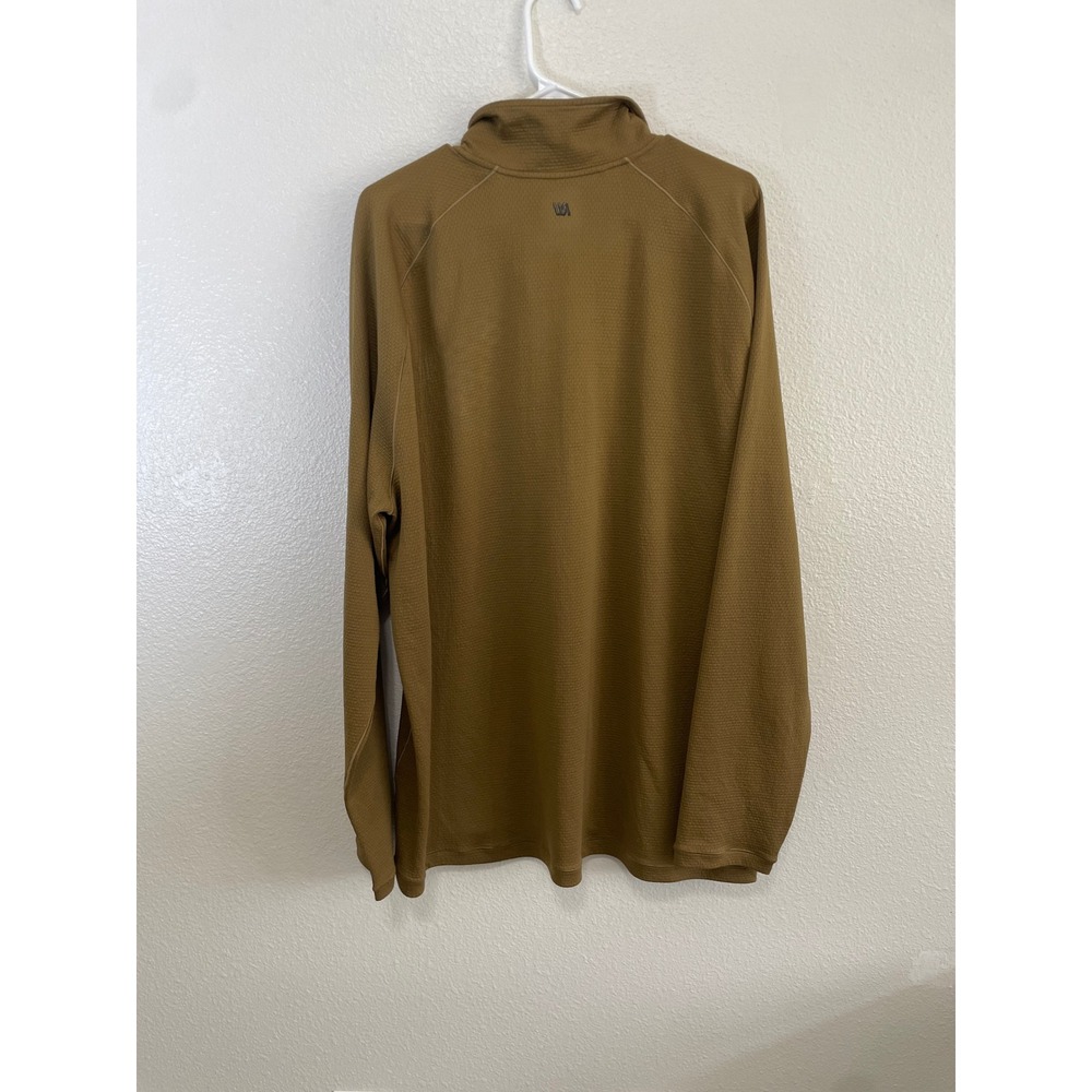 VRST Men's Element Textured 1/4 Zip Golf Pullover XXL Brown Spice - Picture 3 of 10